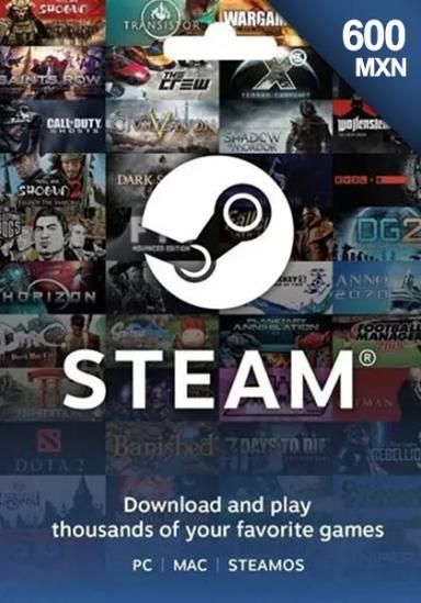 Meksika Steam 600 MXN Dāvanu Karte cover image