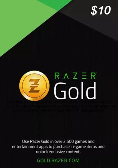 USA Razer Gold 10 USD Dāvanu Karte cover image