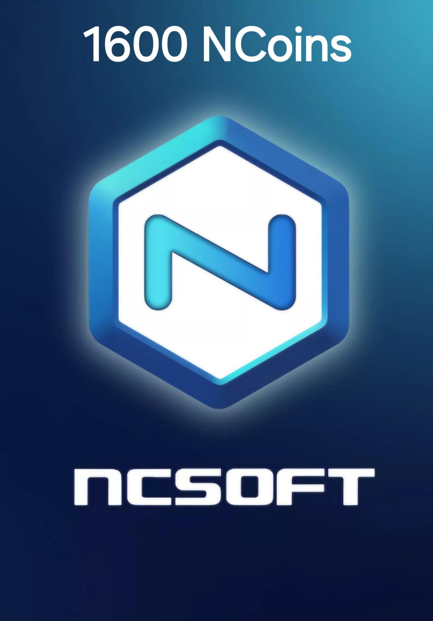 NCSOFT 1600 NCoins Gift Card cover image