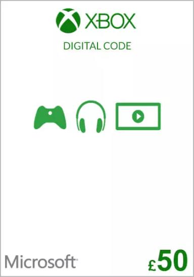 UK Xbox 50 GBP Dāvanu Karte cover image