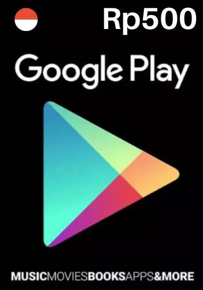 Indonesia Google Play 500 INR Gift Card_cover
