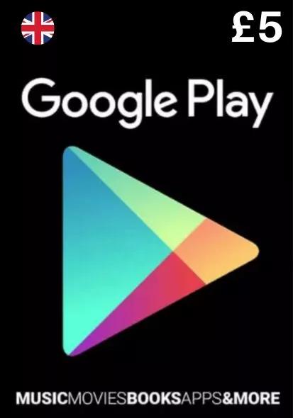 UK Google Play 5 GBP Gift Card_COVER