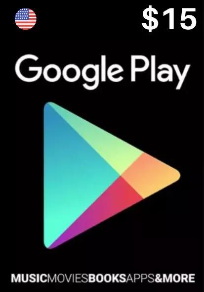 USA Google Play 15 USD Gift Card_COVER