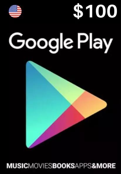 USA Google Play 100 USD Gift Card_COVER