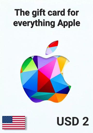 Apple iTunes USA 2 USD Gift Card cover image