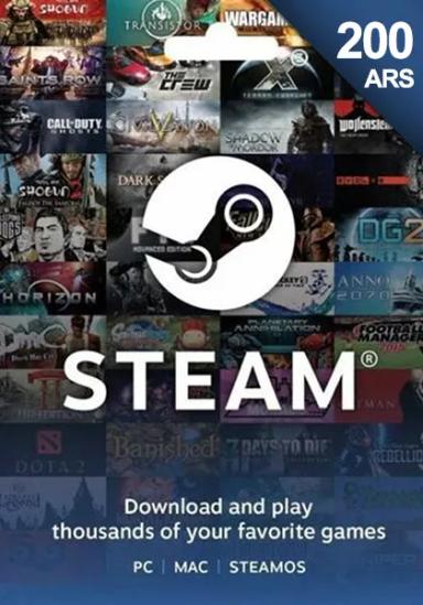  Argentīna Steam 200 ARS Dāvanu Karte cover image