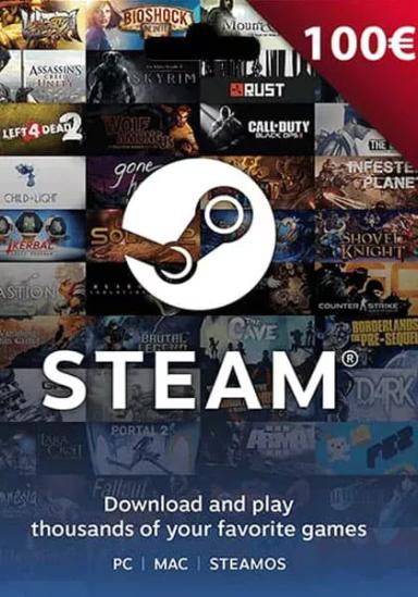 EU Steam 100 Euro Dāvanu Karte cover image