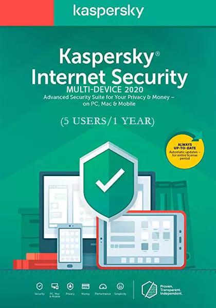 Kaspersky Internet Security Multi-Device 2020 (5 Users / 1 Year)