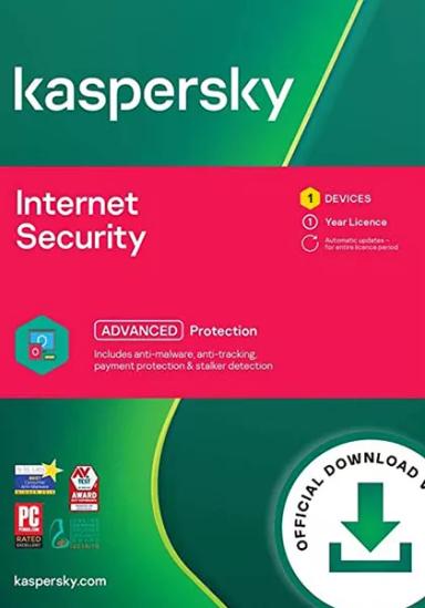 Kaspersky Internet Security Multi-Device 2023 (1  lietotāji , 1 gads) cover image