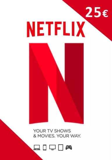 EU Netflix Dāvanu Karte 25€ cover image