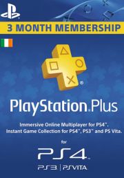 Īrijas PSN Plus 3 Mēnešu Abonements