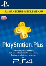 Norvēģijas PSN Plus 12 Mēnešu Abonements