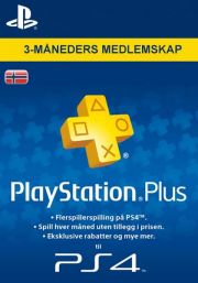 Norvēģijas PSN Plus 3 Mēnešu Abonements