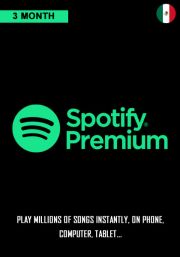 Meksika Spotify Premium 3 Mēneša Abonements