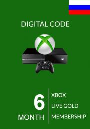 RUS Xbox Live Gold 6 Mēnešu Abonements 