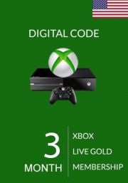 USA Xbox Live Gold 3 Mēnešu Abonements 